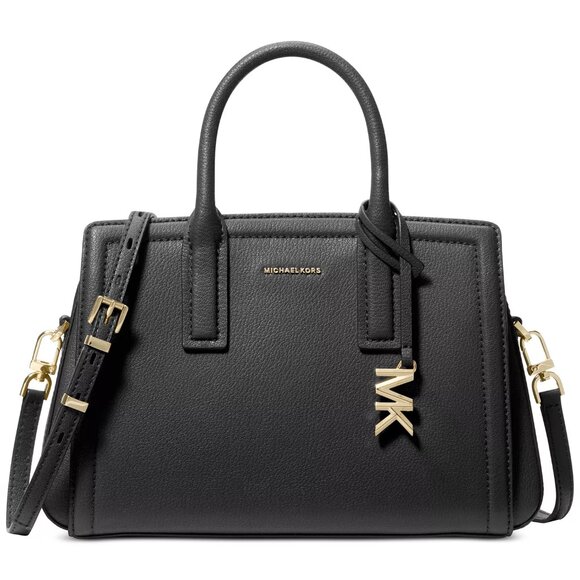 Michael Michael Kors black leather bag. Used twice! - Picture 1 of 4